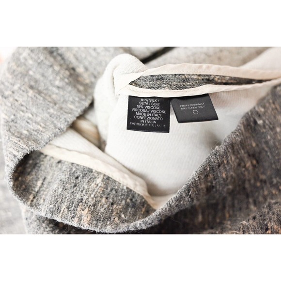 Narciso Rodriguez Dress Womens Raw Silk Cap Sleeve Illusion Sheath Size 40 US 4 - Picture 5 of 5